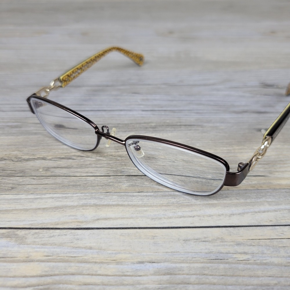Coach Eyeglasses Frames HC 5054 Faina 9131 Satin Dark Tortoise Women 49-17-135